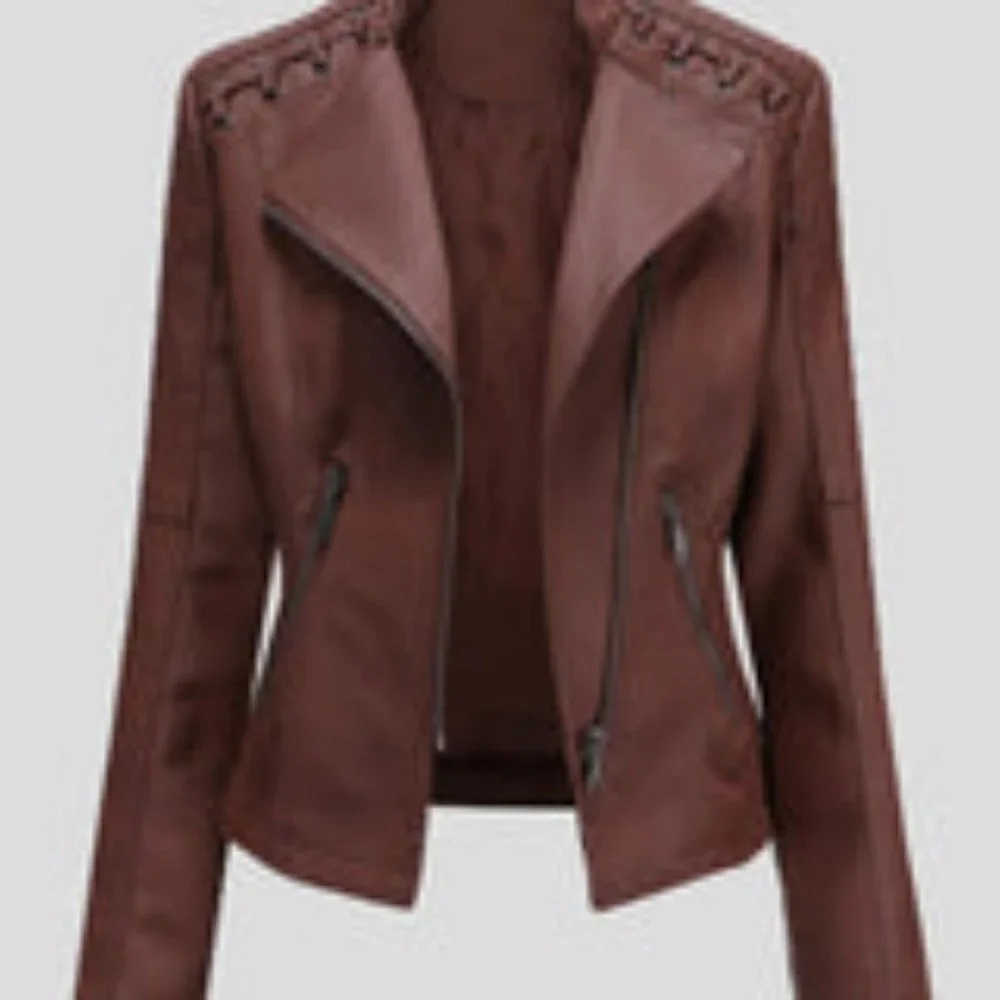 Dark Brown Leather Jacket - Picture 1 of 1